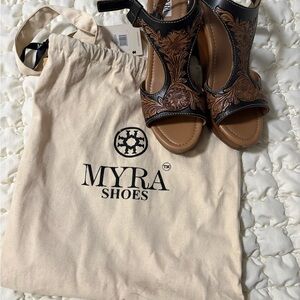 Black and Brown Wedges